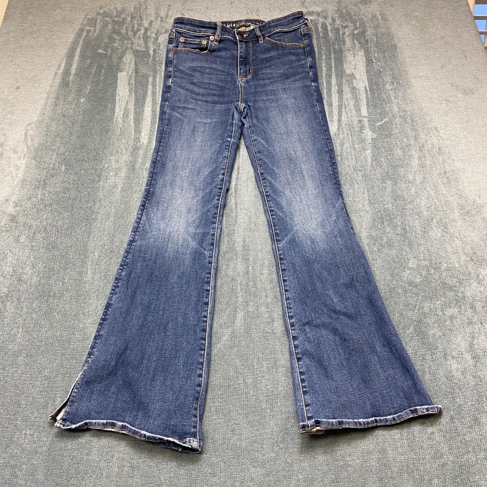 American Eagle Outfitters Next Level Stretch Jeans Womens 4 Blue Denim Bootcut